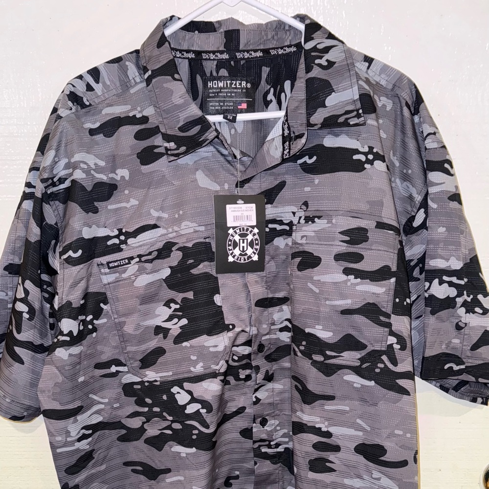 Men’s Howitzer Camo Button Up Shirt